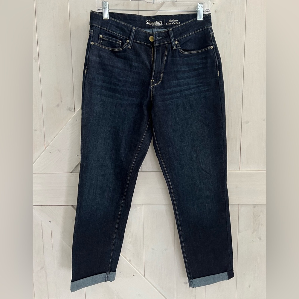 Levi Modern Slim Cuffed Capri Jeans